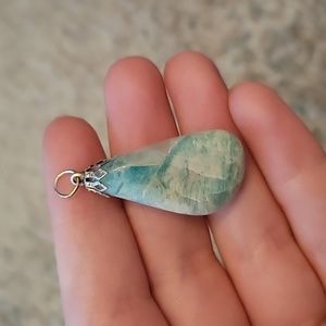 Teal Gemstone Necklace